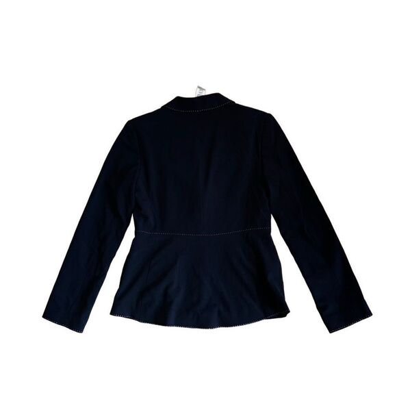 [NWT] Max Studio Black w/ White Stich Threading Blazer - Size 2 - Picture 6 of 10